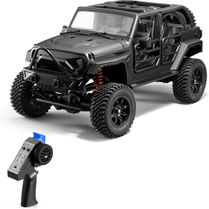 1:12 Scale 4 Wheel Drive Remote Control Car, Off-Road Truck with Lights, 2.4G Remote Control Crawler