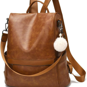 Women Backpack Purse PU Leather Anti-Theft Casual Shoulder Bag Fashion Ladies Satchel Bags