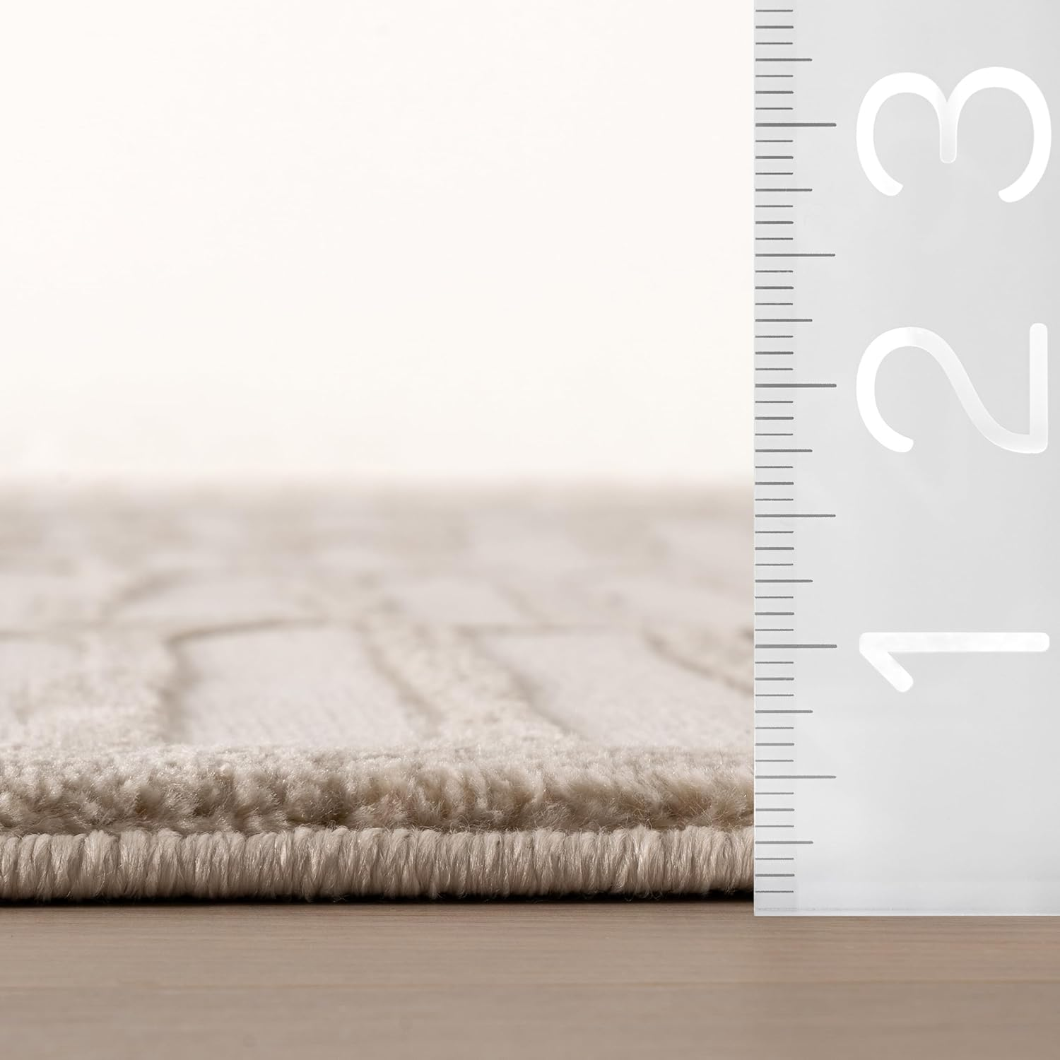 Kailani Geometric 12' X 15' Machine Washable Area Rug for Living Room Bedroom Dining Room, Cream - Image 2